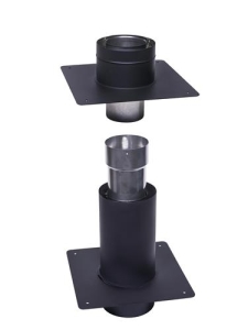 Concentrisch Deco Ø 100-150 saneringsset Zwart
