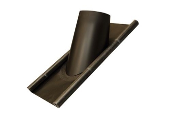 Holetherm (No)-lead slabpan 20°-35° Ø 125 zwart