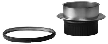 Holetherm DW-300 Aansluitstuk + krimprand zwart