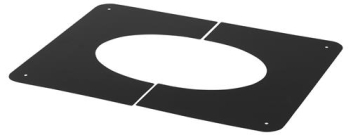 Holetherm Centreerplaat hellend zwart Ø 300