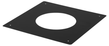 Holetherm Centreerplaat plat zwart Ø 300