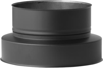 Holetherm Contra-aansluitstuk naar EW zwart Ø 300