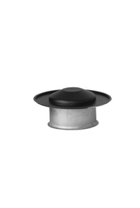 Holetherm Deksel t.b.v. T-stuk zwart Ø 300