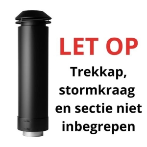 EVO-150 BENG dakdoorvoer 1000 mm zwart