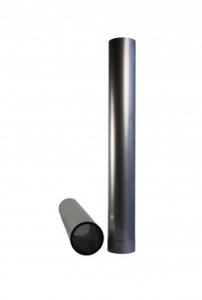 EW-Deco 130 RVS 1000 mm aansluitstuk Zwart