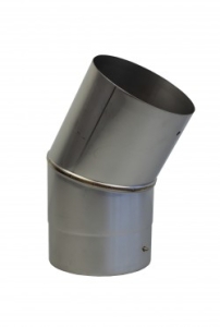 EW-Deco 130 RVS bocht 30 graden Zwart