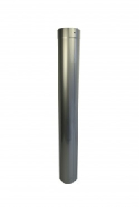 EW-Deco 130 RVS paspijp lengte 15-95 cm Zwart
