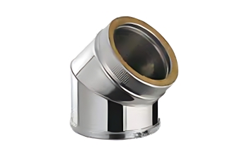 Flexinox Bofill Bocht 45° Ø 150 Zwart