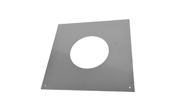 Flexinox Bofill Brede inox plaat Ø 125 Zwart