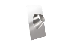 Flexinox Bofill Dakplaat alu 15-45° (excl strmkr) Ø 125 Zwart