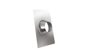 Flexinox Bofill Dakplaat plat dak alu. 0° (excl strmkr) Ø 125
