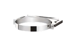 Flexinox Bofill Muurbeugel (regelbaar 4 tot 9 cm) Ø 125 Zwart