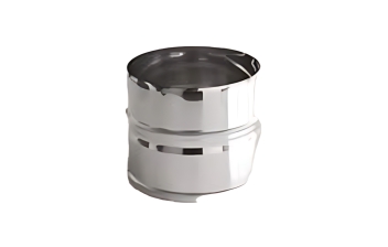 Flexinox Bofill Schouwplaat + aansluiting Ø 80 Zwart