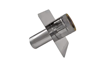 Flexinox Bofill Schouwplaat + verlengde aansluiting Ø 125