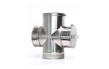 Flexinox Bofill T-stuk 90° + horizontaal kuisluik achter Ø 125