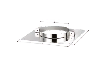 Flexinox Bofill Verdiepingsondersteuning Ø 150 Zwart