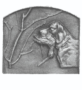 Haardplaat Le Chien et la bécasse 122/416