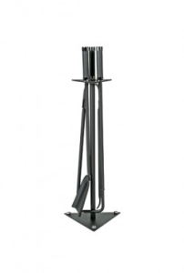 Haardstel 114/513-C chroom/zwart