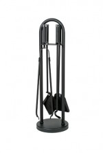 Haardstel 114/517-C Chroom Zwart