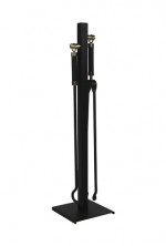 Haardstel 114/562 Messing Zwart