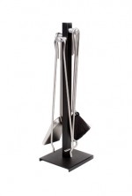 Haardstel 114/564-E Aluminium Zwart
