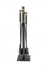Haardstel 114/564 Messing Zwart