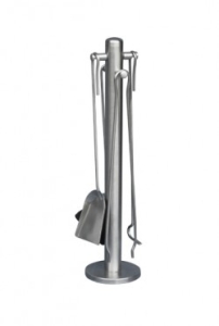 Haardstel 114/961-E aluminium/RVS