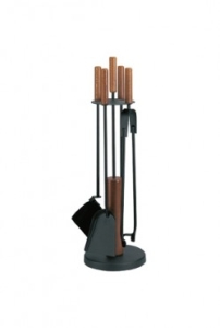 Haardstel 50.541L hout/zwart
