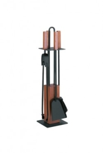 Haardstel 50.542L hout/zwart