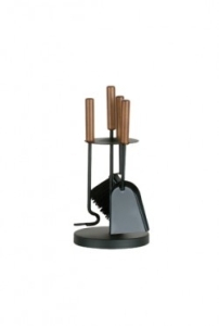 Haardstel 50.559L hout/zwart