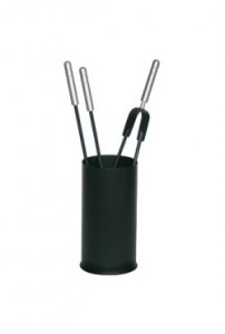 Haardstel 50.615A aluminium/zwart