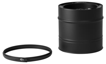 Holetherm Sectie 200mm Ø 100 zwart