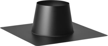 Holetherm Dakplaat plaat plat 0-10° Ø 100/CC 100-150 zwart