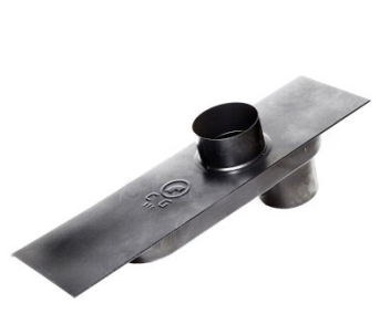 Holetherm haardaansluiting verstelbaar geblauwd Ø 111