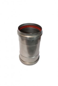Holetherm mof RVS enkelwandig Ø 80 blank