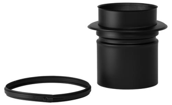Holetherm Nisbus-aansluiting Ø 150 Zwart