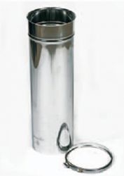 Holetherm paspijp 50 cm werkend 15-45 cm enkelwandig Ø 150 Blank