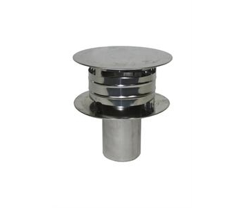 Holetherm regenkap enkelwandig 110 Blank