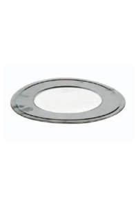 Holetherm rozet RVS enkelwandig Ø 110 Blank