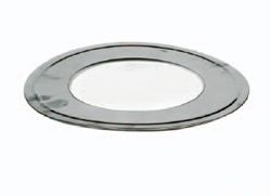 Holetherm rozet RVS enkelwandig Ø 125 Blank