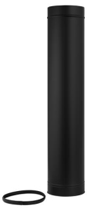 Holetherm Sectie 1000 mm Ø 200 Zwart