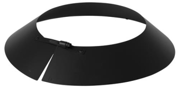 Holetherm Stormkraag RVS Ø 200 Zwart