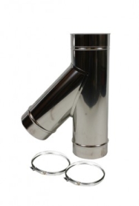 Holetherm t-stuk 45 graden met deksel EW-125