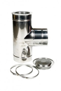 Holetherm t-stuk 90 graden met deksel HT-100