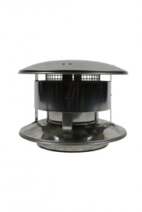 Holetherm Trekkende regenkap met gaas Ø 300