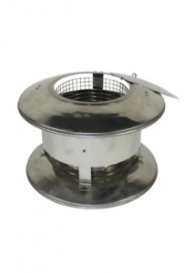 Holetherm trekkende regenkap met veegluik Ø 200