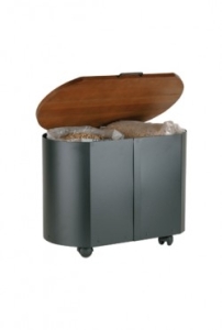 Houtbak 50.504L zwart