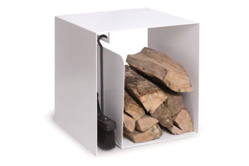 Houtopslag Louvre met gereedschap wit