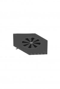 In-de-hoek 55cm luchttoevoerplaat Ø 150 type HF