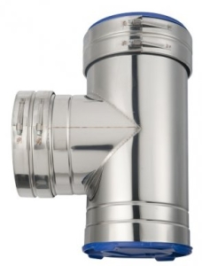 ISOduct T-Stuk 90° Incl Afsluitdop 150 mm